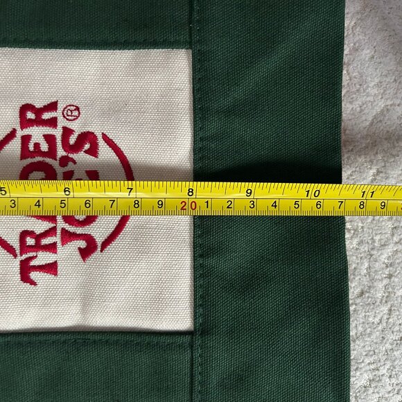 Trader Joe’s Mini Canvas Tote Bags Set of 2 – Red & Green NWT Reusable Sturdy - Picture 5 of 5